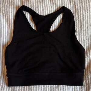 Boody Longline Racerback Bra, Medium, Black